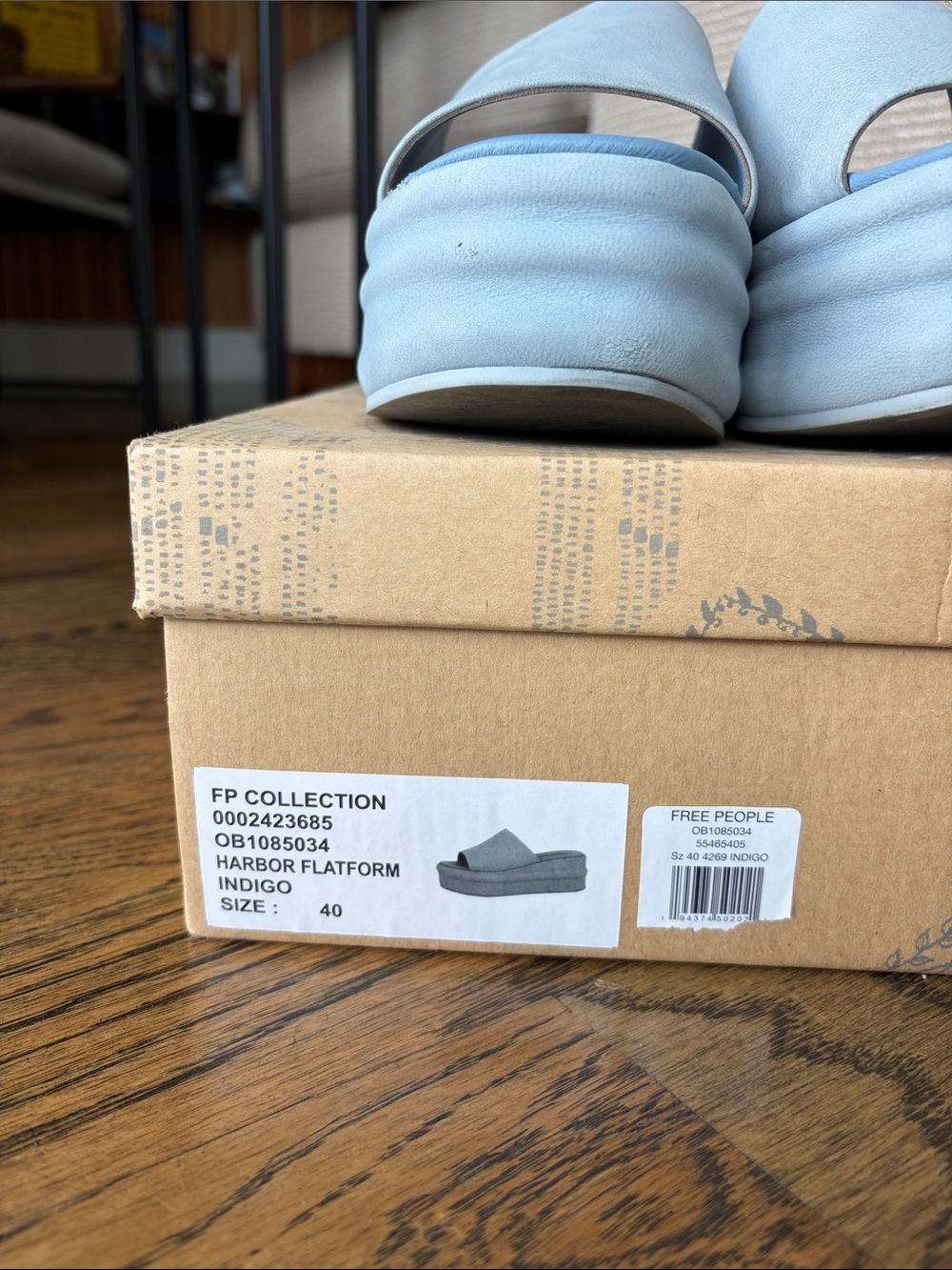 Free People Harbor Flatform Platforms in Light Blue - Y2K style - Picture 3 of 8